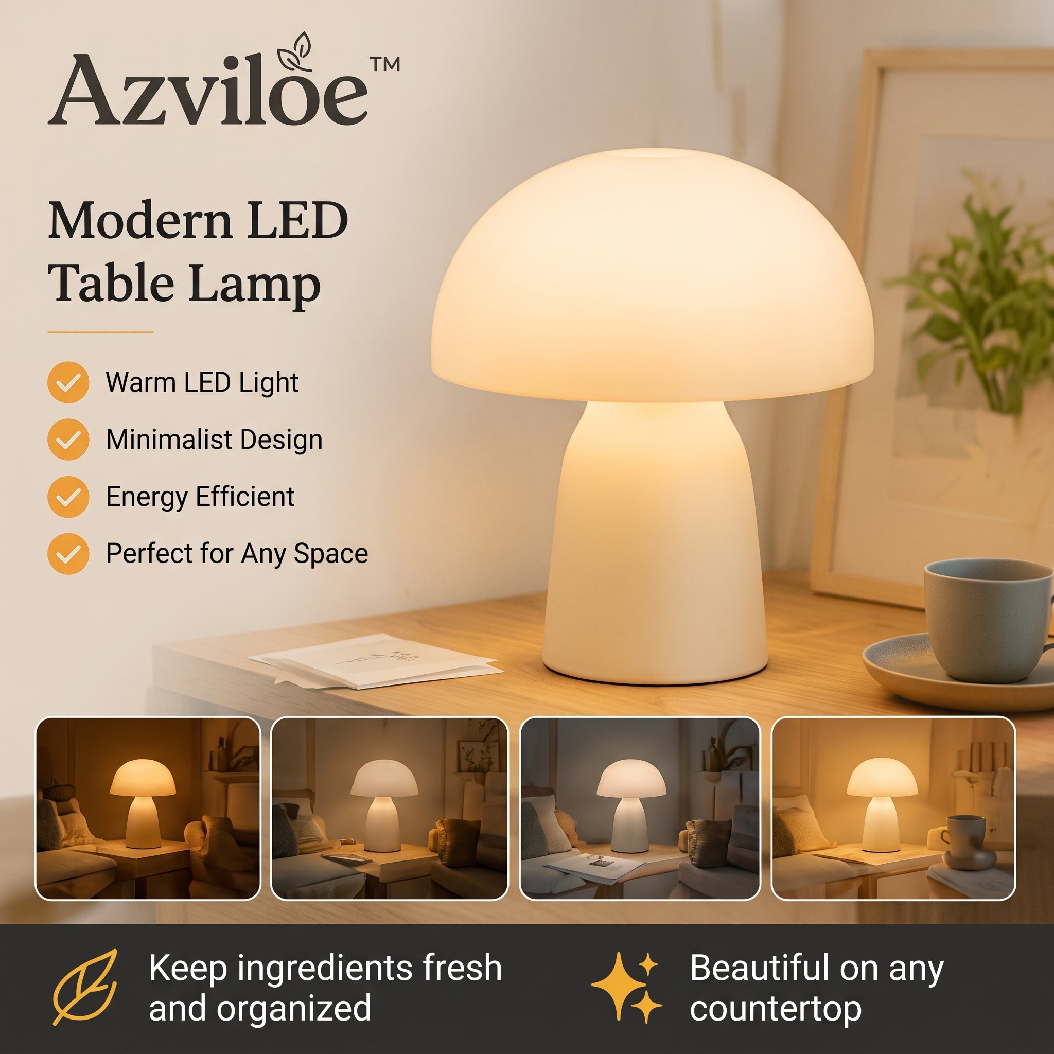 Azviloe™ Modern LED Table Lamp