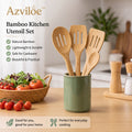 Azviloe™ Bamboo Kitchen Utensil Set